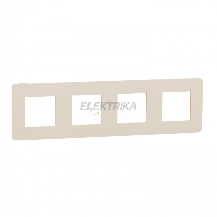 Рамка Schneider Electric Рамка 4-постова, бежева/бежева Unica New Studio Color NU280844