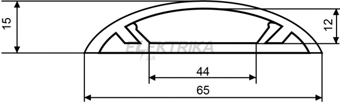 Підлоговий короб АСКО-УКРЕМ 65х15/2000мм (A0070030022)