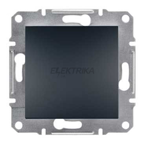 Перемикач одноклавішний прохідний Schneider Electric Asfora антрацит (EPH0400171)
