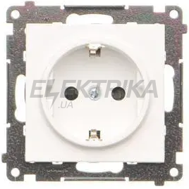 Розетка одинарна зовнішня компактна S55 Loft IP20, білий мат (TGSZ1NZ/111/N)