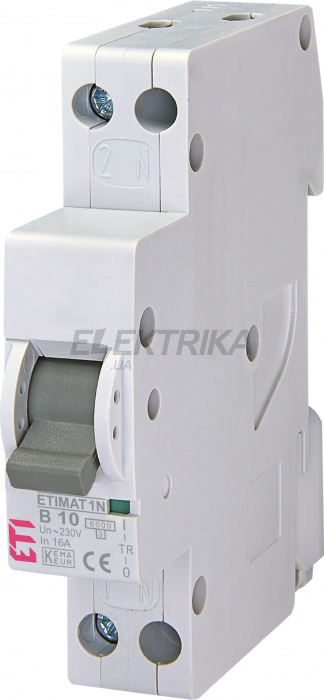 Автоматичний вимикач ETI ETIMAT 1N 1p+N B10 6kA 002191102