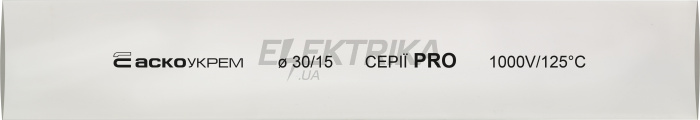 Термоусаджувальна трубка 30,0/15,0 шт. (1м) біла серії PRO(A0150040582)