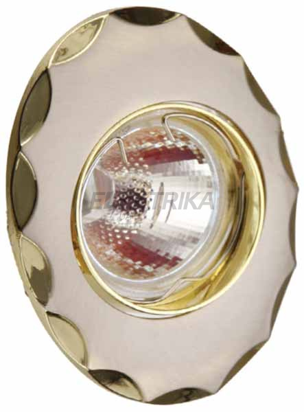Світильник точковий поворотний HDL16140R 50Вт G5.3 (цинковий сплав, лиття) титан/хром