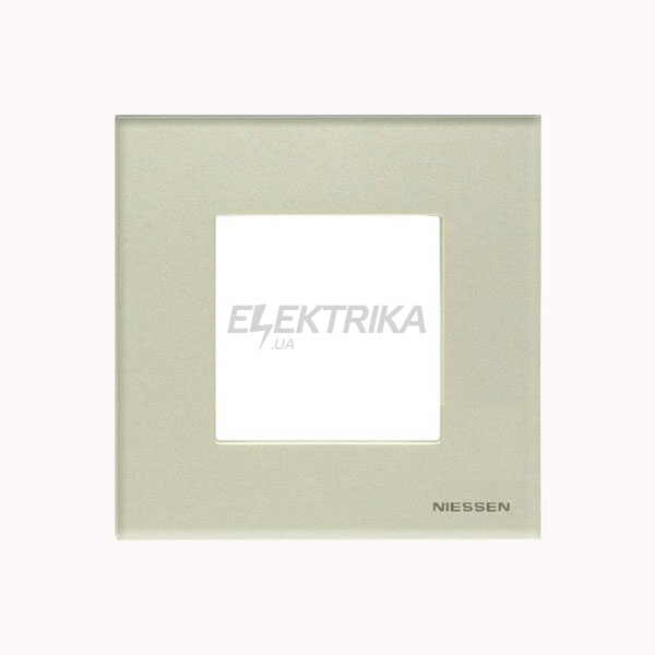 Рамка 1-постова Zenit N2271 CP, перлове скло