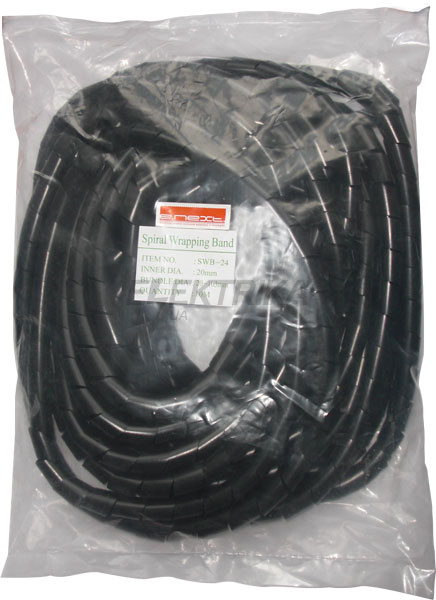 Спіральна обв'язка e.spiral.stand.8.black, 6-60 мм, 10м, чорна