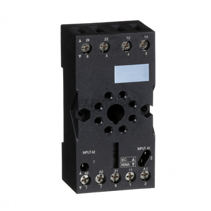 Розетка Schneider Electric Harmony, Socket, для RUMC2 relays, 10 A, screw connectors, mixed contact RUZC2M