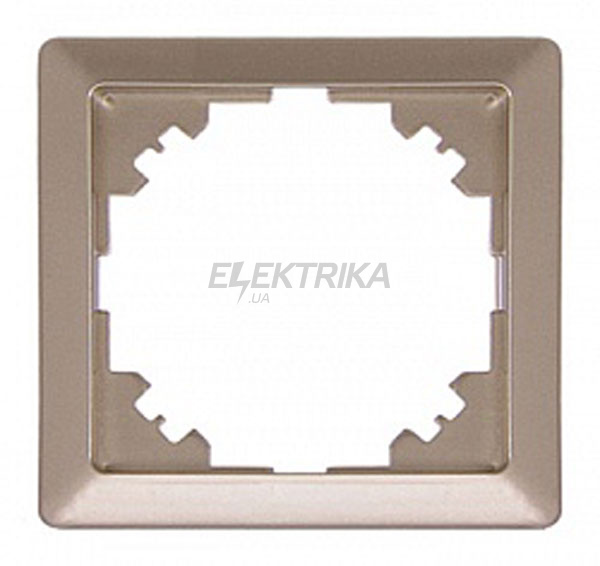 Рамка e.lux.10024L.1.fr.nickel 1-місна, "нікель"