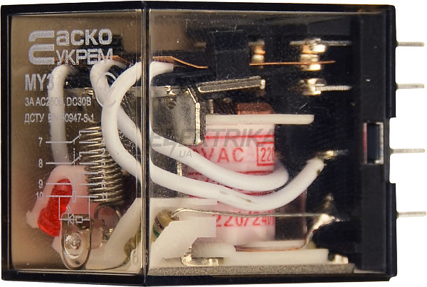 Реле проміжне АСКО-УКРЕМ МY3 (AC 220 V) (A0090010007)
