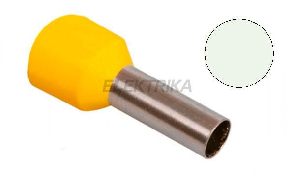 Наконечник-гільза Е7508 0,75 мм білий, 20шт