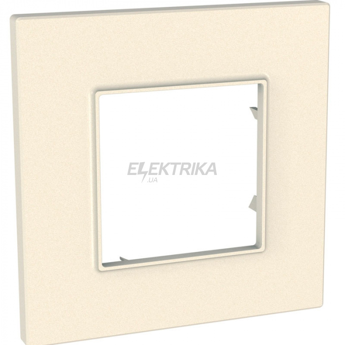 Рамка 1 пост Schneider Electric Unica Quadro сіро-перлинний (MGU4.702.35)