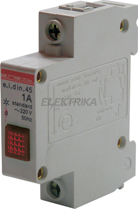 Індикатор на DIN-рейку eidin.stand.45.red, 230 В, червоний