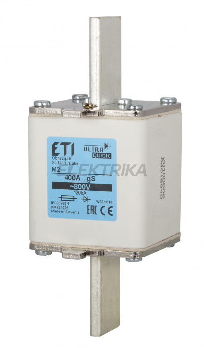 Плавка вставка запобіжник ETI M2 gS 400A/800V 004724235