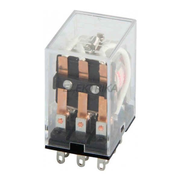 Реле проміжне e.control.p531 5А, 3 групи контактів, котушка 12В DC