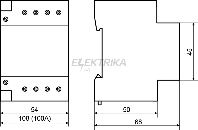 Контактор модульний АСКО-УКРЕМ MK-N 4P 40A 2NO2NC (A0040030036)