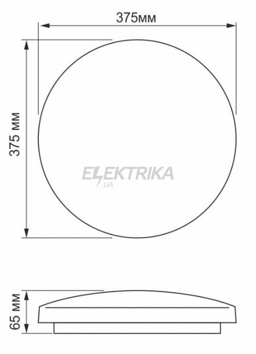 LED світильник настінно-стельовий TITANUM 32W 5000K Орбіта (TLCL-325OR)