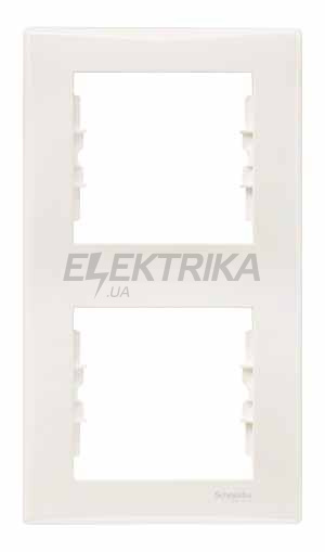 Рамка 2-постова вертикальна Schneider Electric Sedna слонова кістка (SDN5801123)