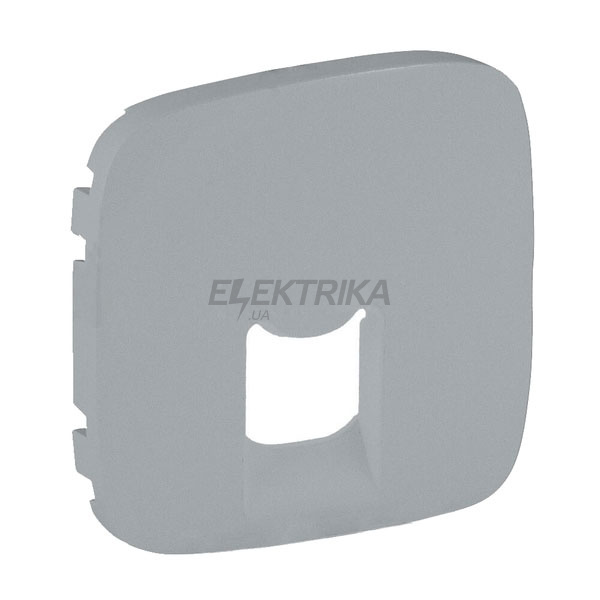 Панель лицьова розетки RJ11/RJ45, алюміній, Valena ALLURE