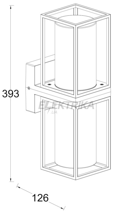 Світильник вуличний настінний LUTEC FLAIR 5288804012 Classic (51572)