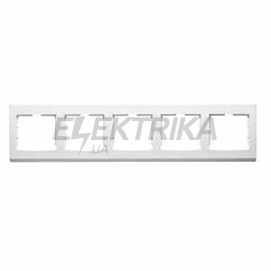 Рамка 5-місна Anya, горизонтальна, біла, Schneider Electric