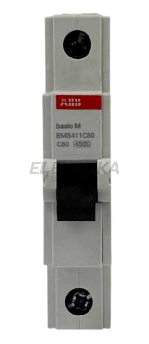 Автоматичний вимикач ABB basic M 1P C50 (2CDS641041R0504)