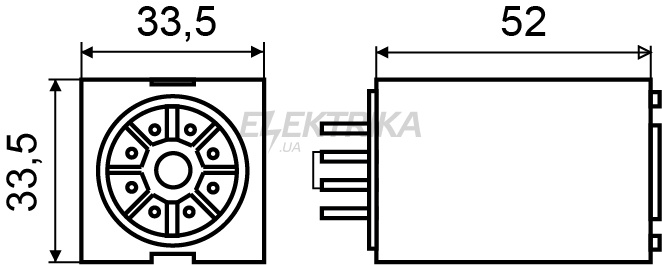 Реле проміжне АСКО-УКРЕМ МK3P (AC 24 V) (A0090010004)