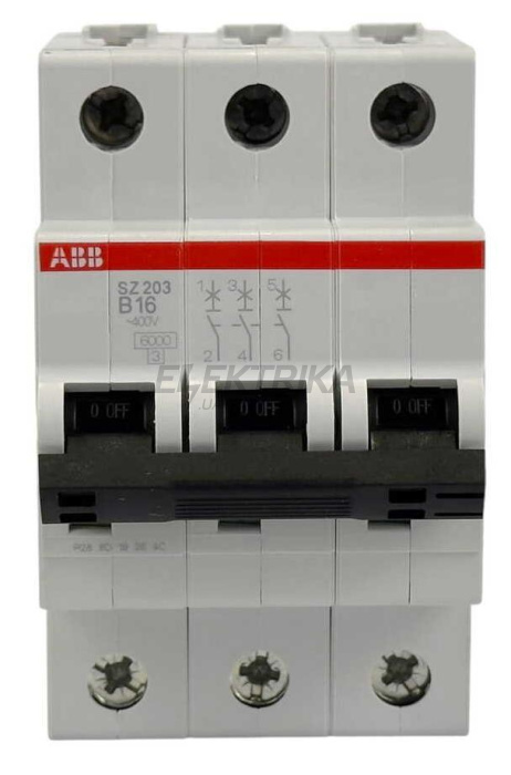 Автоматичний вимикач ABB SZ203-B16 (2CDS253025R0165)