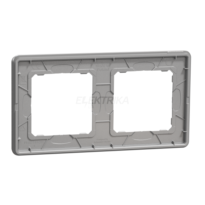 Рамка 2-постова  Матовий алюміній Sedna Elements Schneider Electric SDD370802