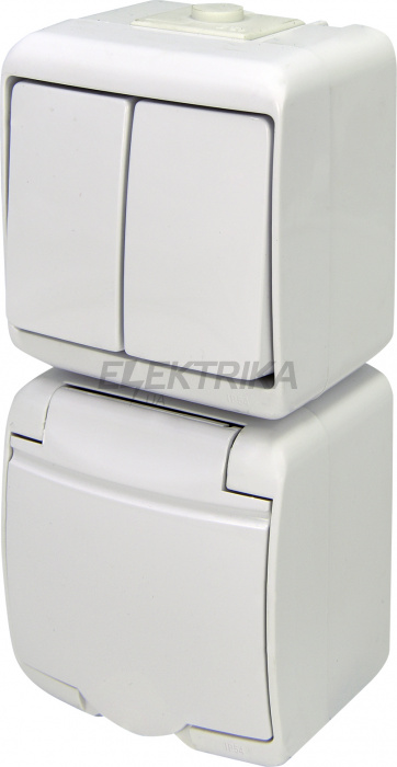 Вимикач із розеткою ETI VRHP-2s 004668027
