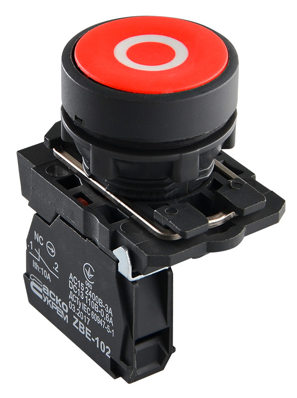 Кнопка "Стоп" АСКО-УКРЕМ TB5-AA4322 червоний (A0140010151)