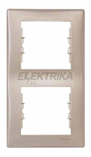 Рамка 2-постова вертикальна Schneider Electric Sedna титан (SDN5801168)