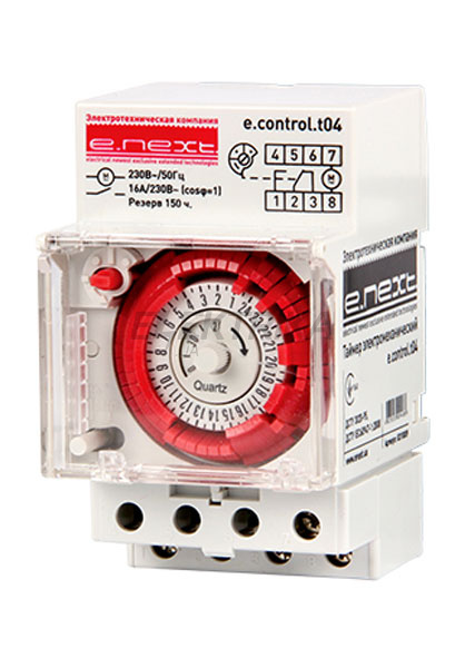Таймер електромеханічний e.control.t04