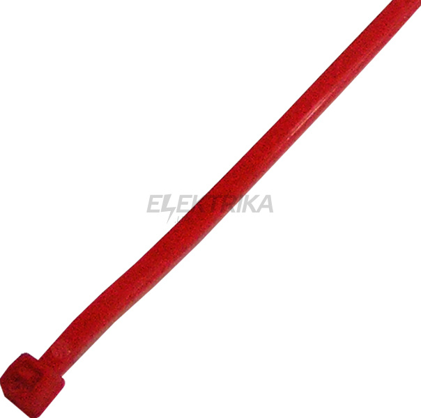 Кабельна стяжка e.ct.stand.300.5.red (100шт), червона
