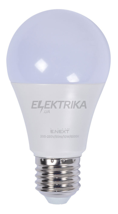 Лампа світлодіодна e.LED.lamp.stand.A60.E27.10.6500, 10Вт, 6500К 110лм/Вт (l0650804)