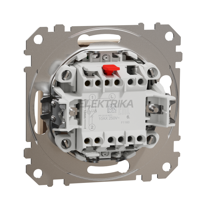 Одноклавішний перемикач з підсвіткою Бежевий Sedna Design Schneider Electric SDD112106L