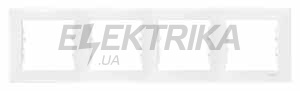 Рамка 4-постова горизонтальна Schneider Electric Sedna біла (SDN5800721)