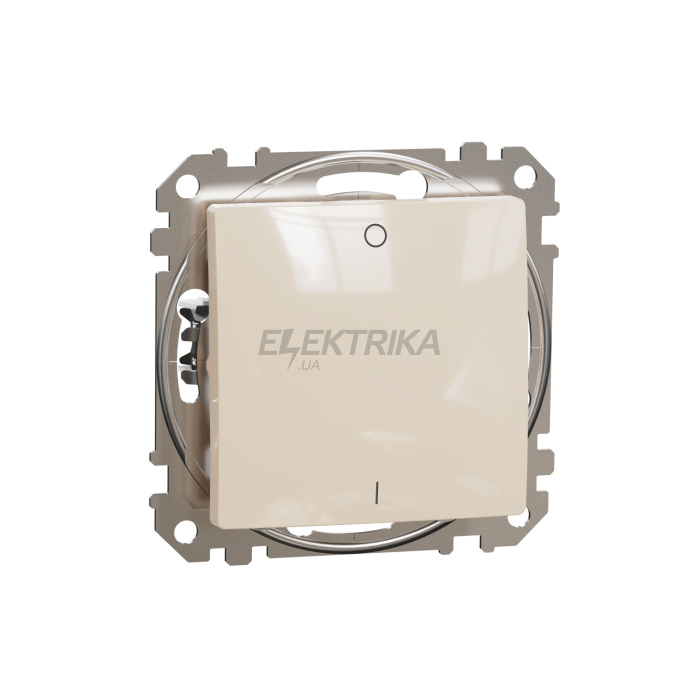 Двополюсний вимикач, Бежевий, Sedna Design, Schneider Electric SDD111102