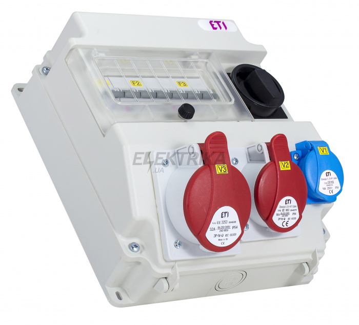Розетка промислова ETI EDS7 1-2/2-5 16/32 004483200