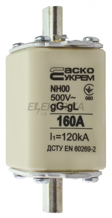 Запобіжник ножовий плавкий АСКО-УКРЕМ NH00 160A gG (A0050010017)